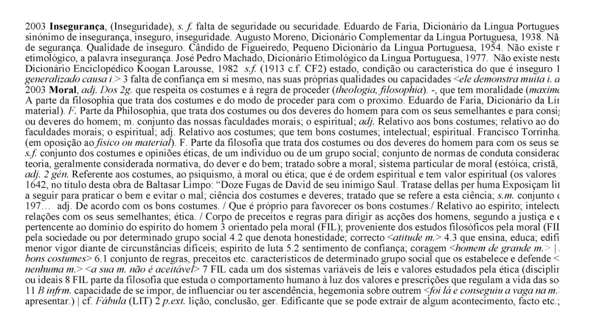 Insegurança e moral